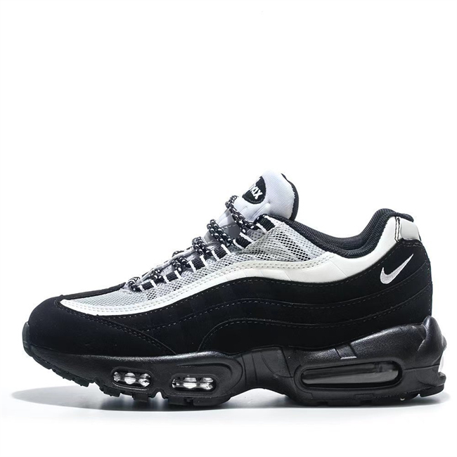 Men's Hot sale Running weapon Air Max 95 Black/Grey Shoes 098